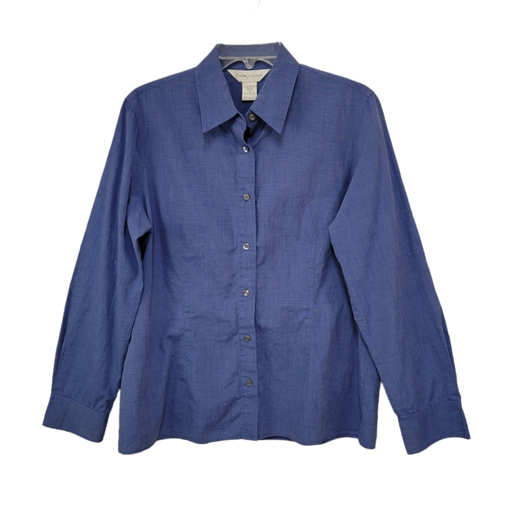 Casual Corner women's longsleeve button down shirt size 12